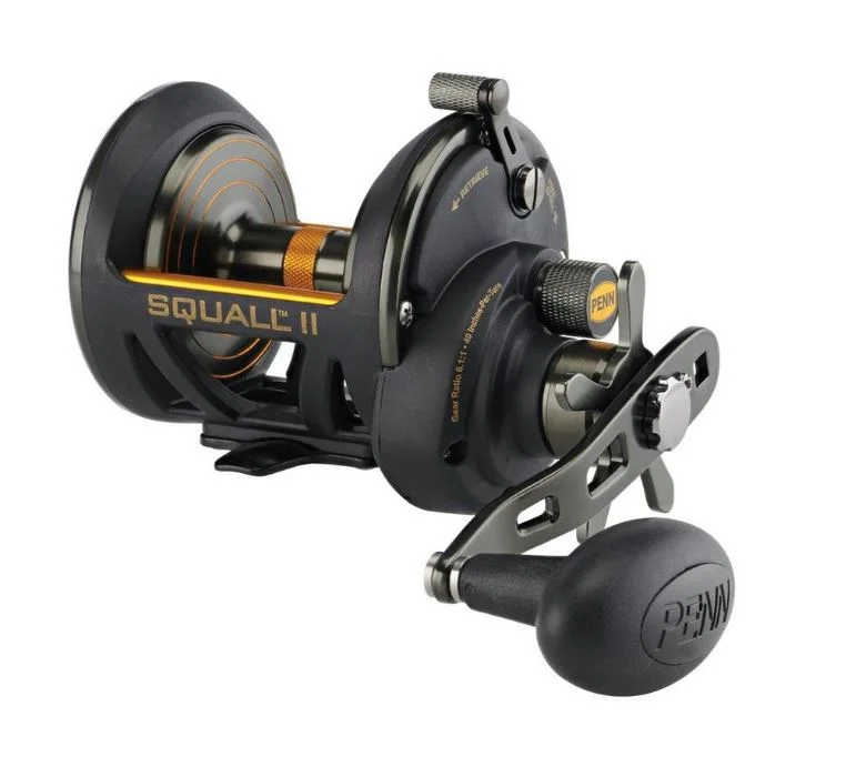 Fishing pliers with jaw lock-Penn Squall II 30 Star Drag LHW Left Hand Wind Multiplier Sea Fishing Reel - 1522172