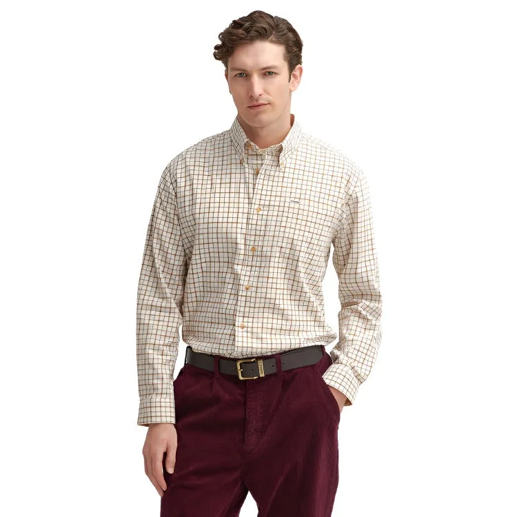 Fishing hook alignment rack-Barbour Bank Shirt - Merlot