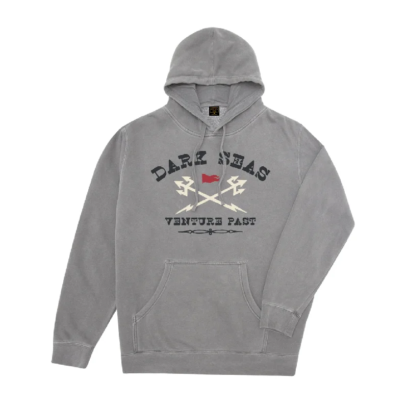 Fishing reel line stand-Dark Seas Tumbleweed Pigment Hoodie