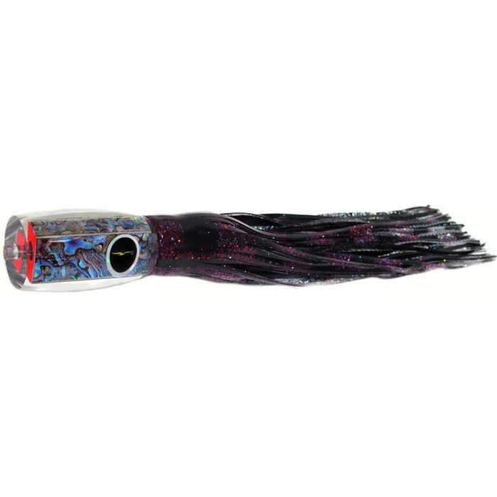 Fishing line knotting rack-Black Bart 1656 Flat Nose Medium Heavy Tackle Lure - Purple/Black Dot