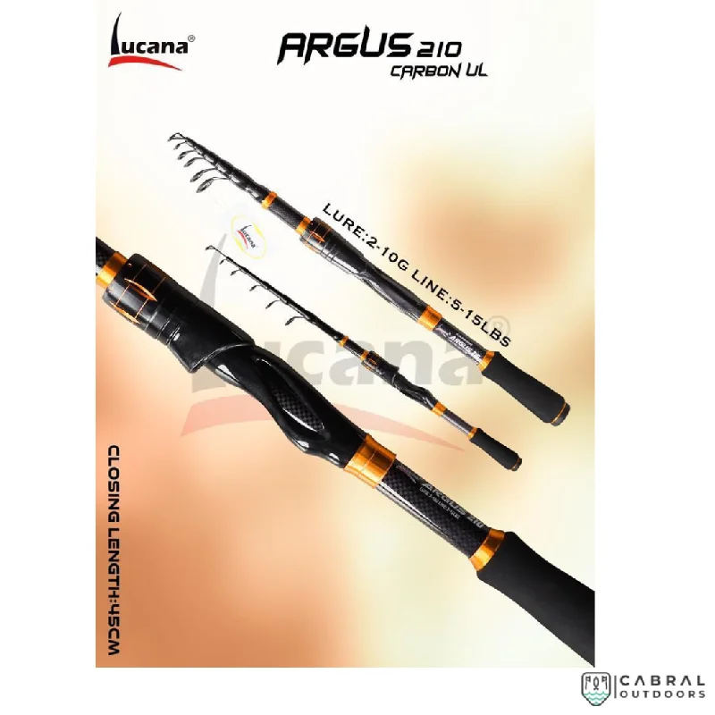 Fishing bait freezing rack-Lucana Argus Telescopic UL Spin Rod