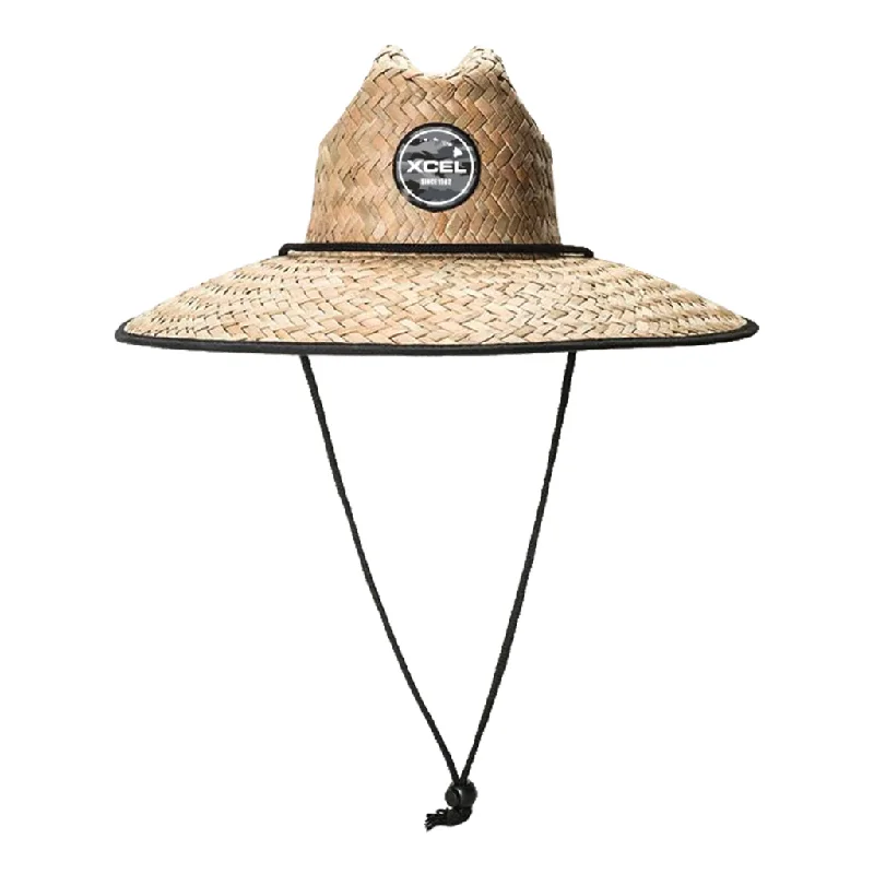 Fishing reel balance kit-Xcel - Sunset Point Straw Hat w/ Grey Camo Print Under Brim