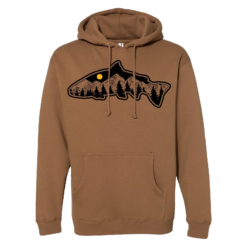 Fishing hook threading rack-Harvest Moon Fish Mountain Hoodie