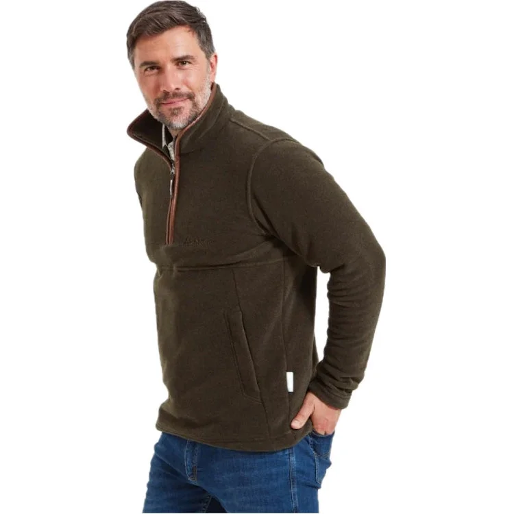 Fishing rod display holder-Schoffel Berkeley 1/4 Zip Fleece Jacket - Dark Olive