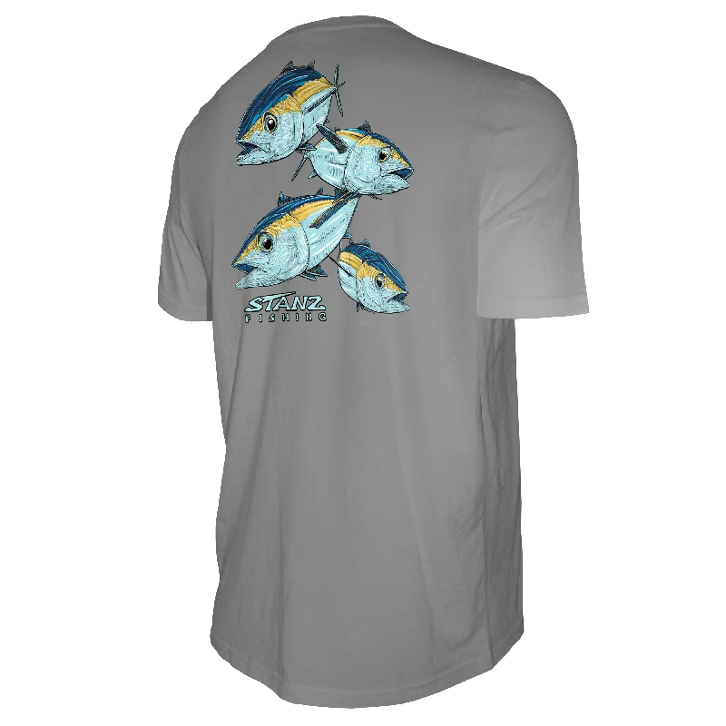 Fishing line knot holder-Men's Short Sleeve Tee - STANZ Blackfin Tunas