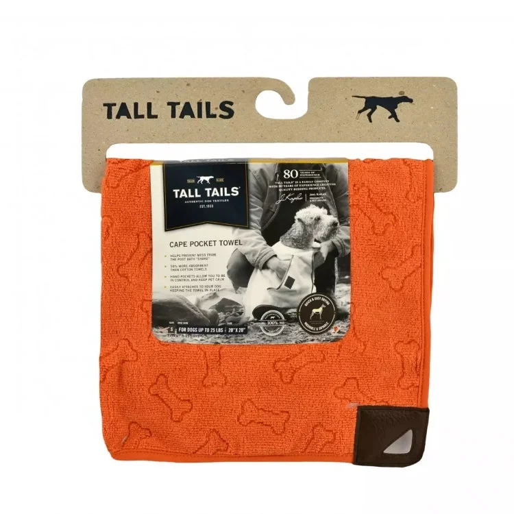 Fishing reel spool cleaner-Pet Cape Towel - Orange