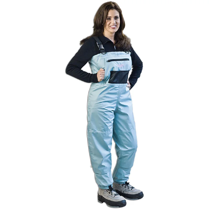 Fishing hook angle holder-Caddis Women's Short Queen Teal Deluxe Breathable Stockingfoot Waders