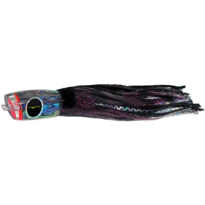 Fishing hook threading stand-Black Bart Mini 1656 Angle Medium Tackle Lure - Purple/Black Dot