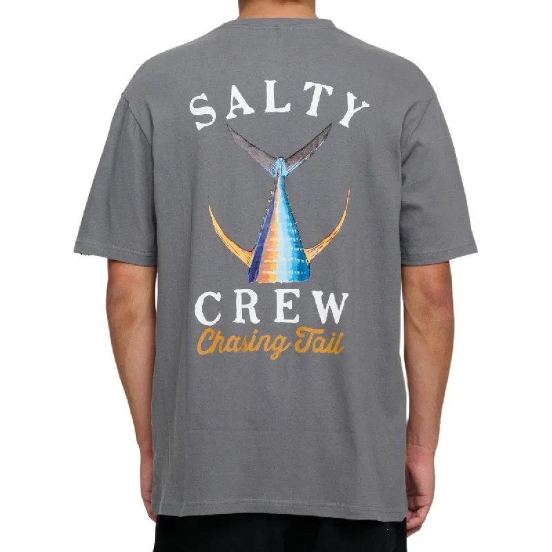 Fishing hook crimping stand-Salty Crew Tailed S/S Shirt Charcoal