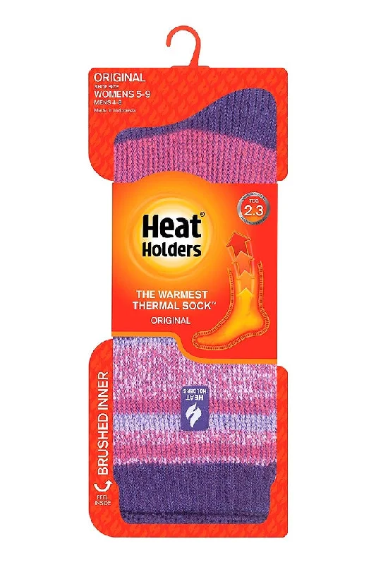 Fishing line braiding holder-Heat Holders Women's Yasmine Multi Twist Stripe Socks