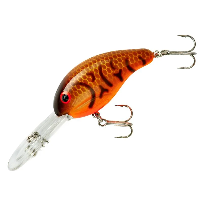 Fishing line braiding holder-B300-04 Bandit Double Deep Diver, 0.25 - Crawfish-Orange Belly