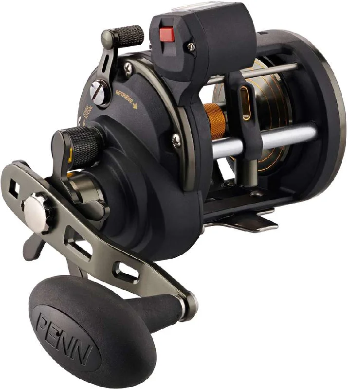 Fishing reel drag rack-Penn SQLII20LWLC Squall II Level Wind Line Counter Conventional Reel