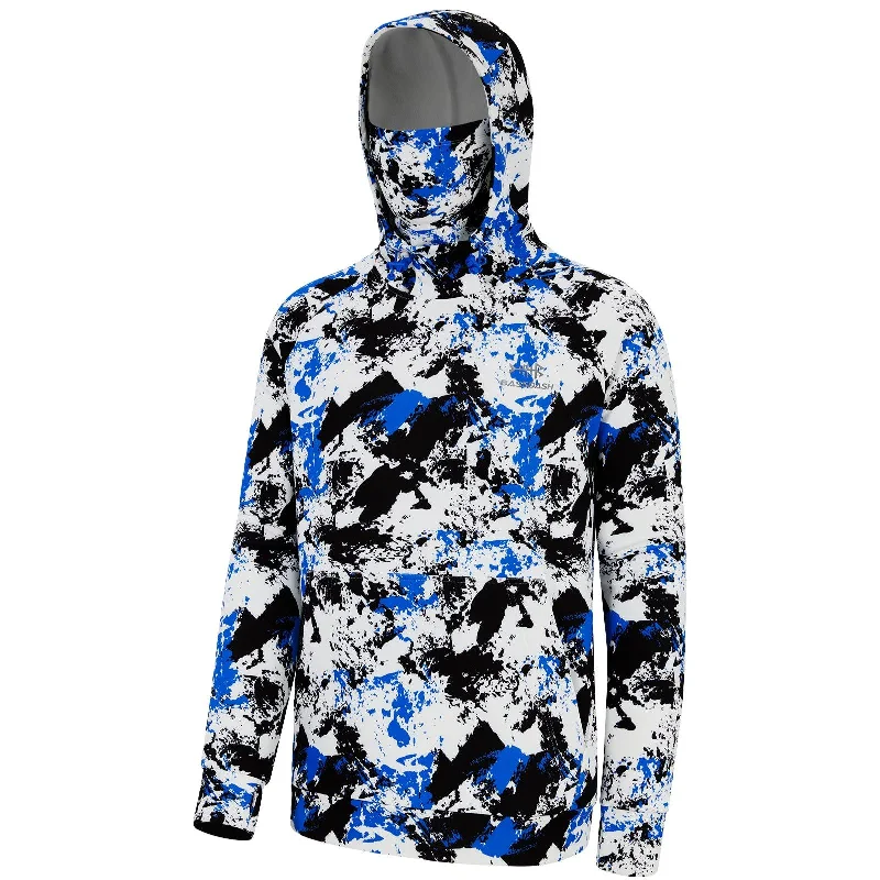 Blue&Black Camo -No Logo at Sleeve