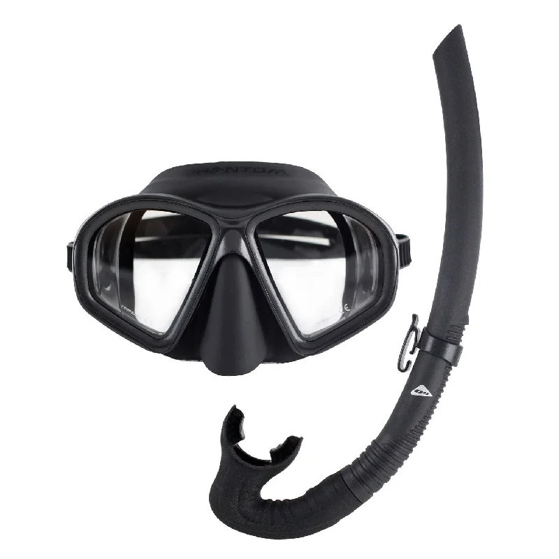 Fishing tackle stacking rack-Ocean Hunter Phantom Black Mask & Snorkel Set