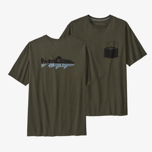 Fishing bait sealing stand-Patagonia M's Wild Waterline  T-Shirt