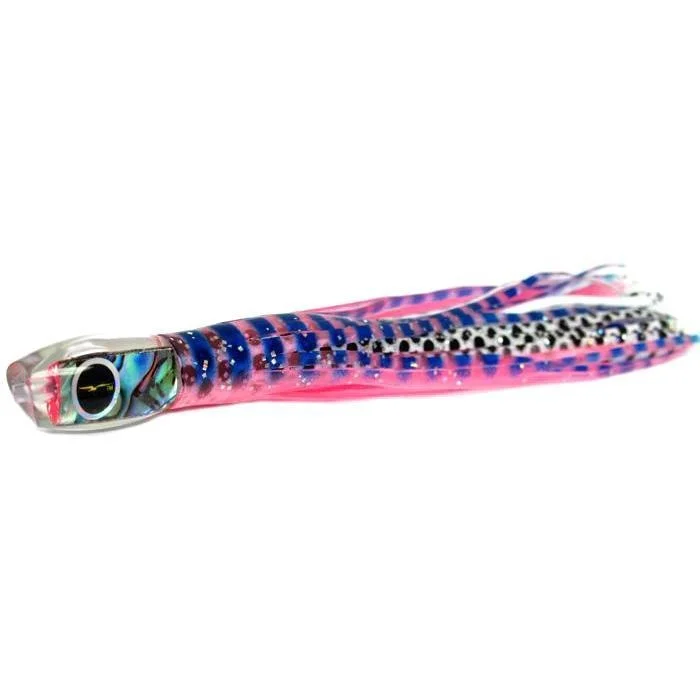 Fishing tackle travel holder-Black Bart Brat Micro Bait Lure - Pink Tiger/White Dot