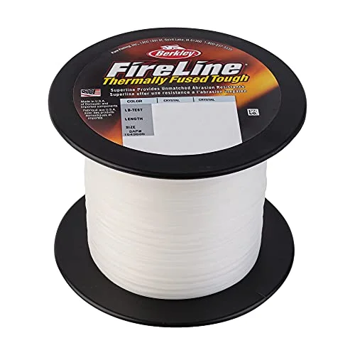 Fishing bait freezing clamp-Berkley FireLine Superline 0.012in/0.30mm 20lb/9kg 1500yd/1371m 8lb Crystal BUFLBULK20-CY