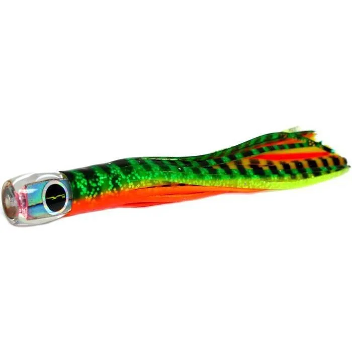 Fishing reel spool clamp-Black Bart Beast Micro Bait Lure - Green Orange Tiger/Yellow Tiger