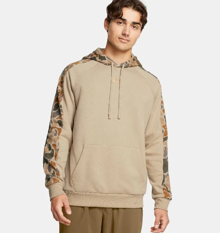 Fishing line knot rack-Men's Under Armour Rival Fleece Camo Blocked Hoodie