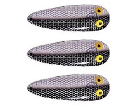 Fishing bait freezing rack-Three Eppinger Seadevle Shad (Alewife) Fishing Spoon Lures 3 oz  5 3/4" 60-47