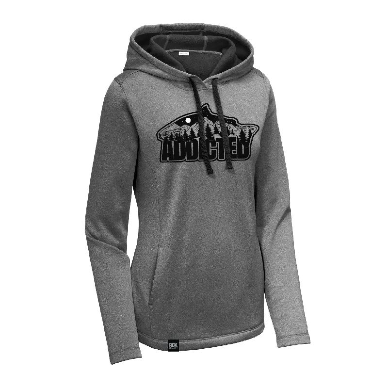 Fishing reel line rack-Women’s Fish Mountain Performance Hoodie