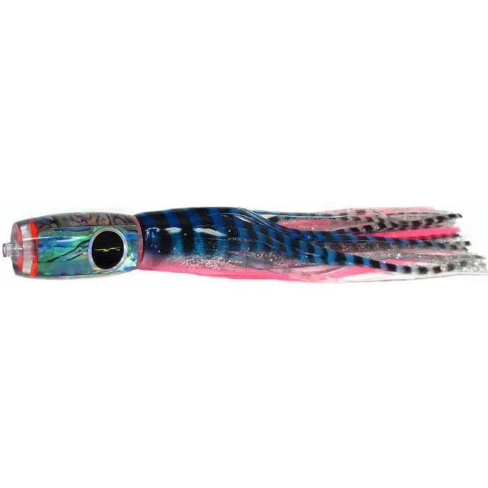 Fishing reel line rack-Black Bart Mini 1656 Flat Nose Medium Tackle Lure - Blue Pink Tiger/Silver Tiger