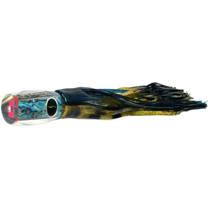 Fishing line braiding rack-Black Bart 1656 Flat Nose Medium Heavy Tackle Lure - Yellowfin/Silver Gold Black