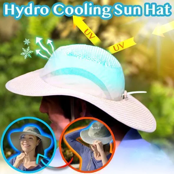 Fishing reel spool rack-Hydro Cooling Sun Hat