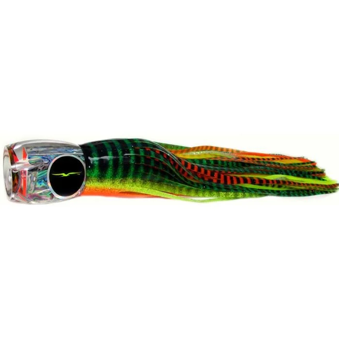 Fishing bait drying rack-Black Bart Abaco Prowler Heavy Tackle Lure - Green Orange Tiger/Orange Yellow Tiger