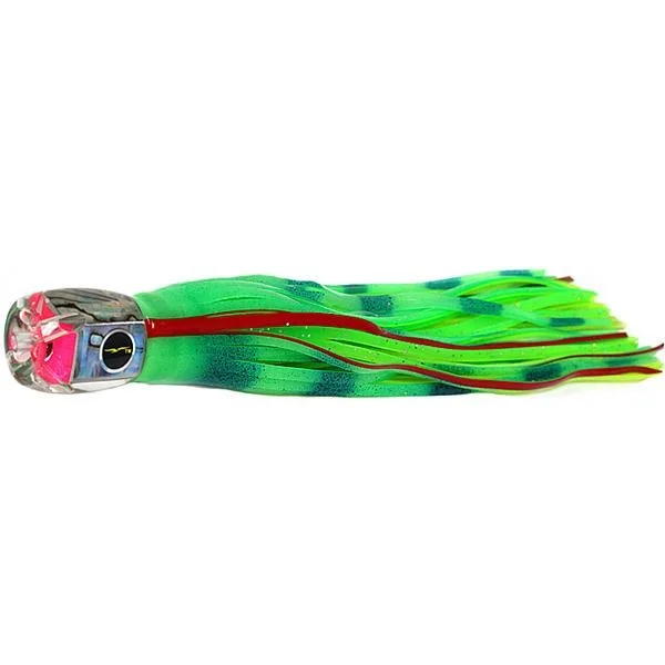 Fishing tackle compact rack-Black Bart Cabo Prowler Light Tackle Lure - Glow/Green Chartreuse Dot