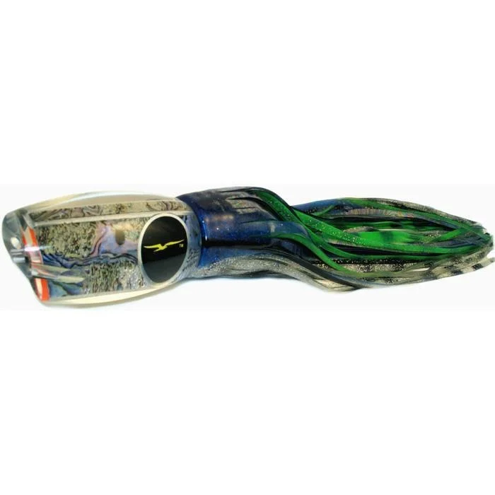 Fishing tackle foldable stand-Black Bart Blue Breakfast Heavy Tackle Lure - Blue Yellow/Green Chartreuse