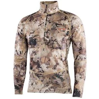 Fishing rod angle clamp-'Sitka' Men's Grinder Half Zip T-Shirt - Waterfowl : Marsh