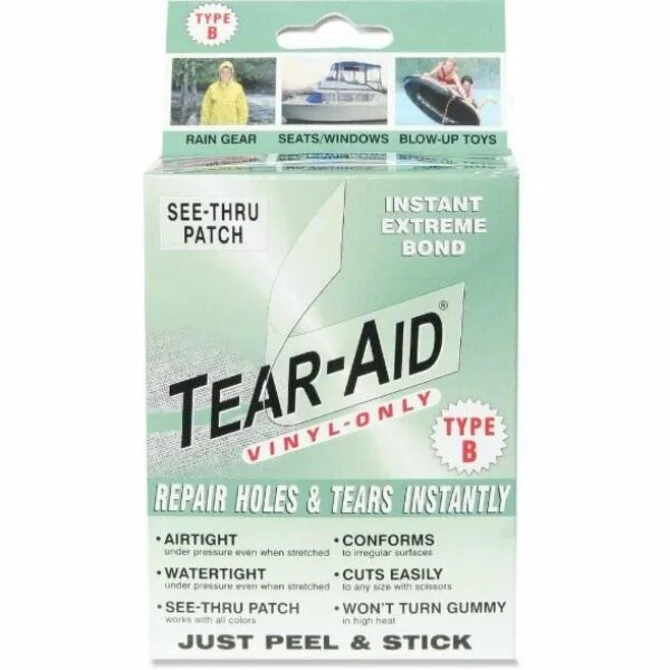 Fishing reel spooler rack-Tear-Aid - Vinyl Repair Patch Kit Type B