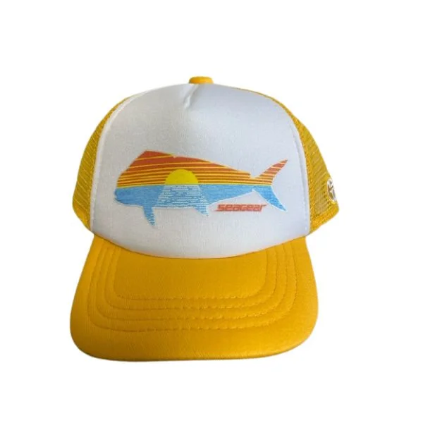 Fishing hook angle stand-Sea Gear Kids Hat - Mahi Sunset