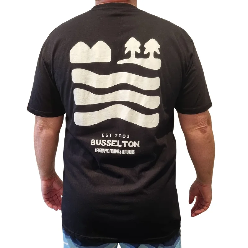 Fishing rod swivel rack-Geographe Fishing Busselton T-Shirt