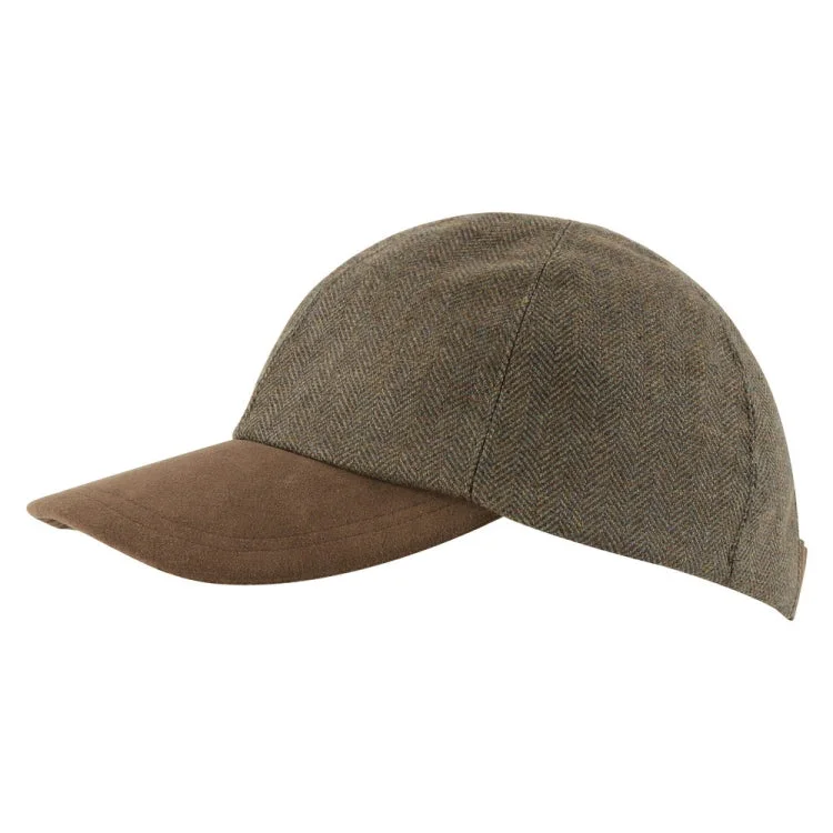 Fishing tackle waterproof holder-Schoffel Barnsdale Baseball Cap - Loden Green Herringbone