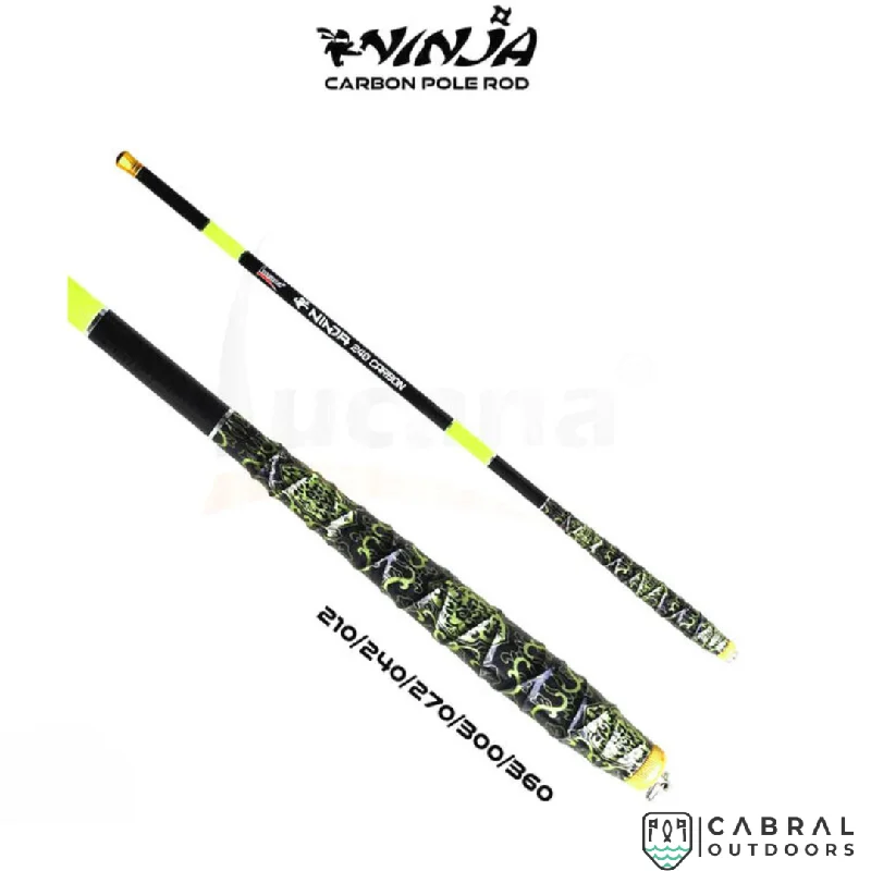 Fishing hook bending rack-Lucana Ninja Carbon Pole Rod