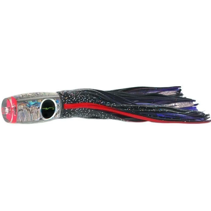 Fishing rod locking rack-Black Bart Mini 1656 Flat Nose Medium Tackle Lure - Black Red/Purple Fleck