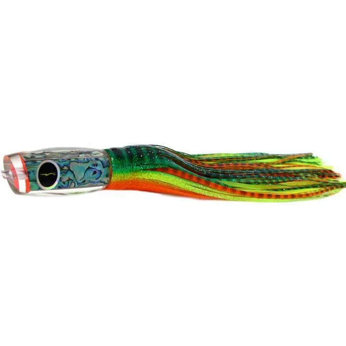 Fishing reel line rack-Black Bart 1656 Angle Medium Heavy Tackle Lure - Green Orange Tiger/Yellow Tiger