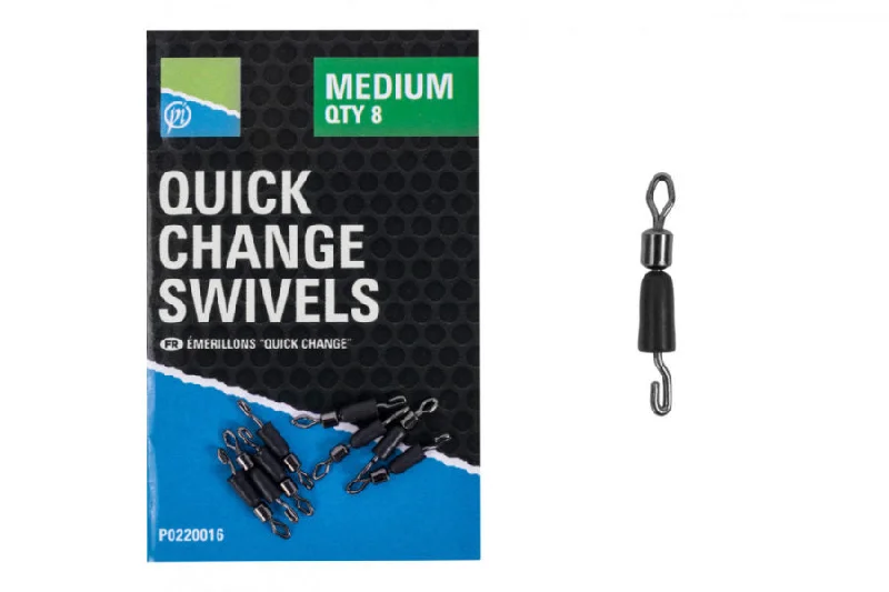 Fishing reel balance kit-Preston Quick Change Swivels