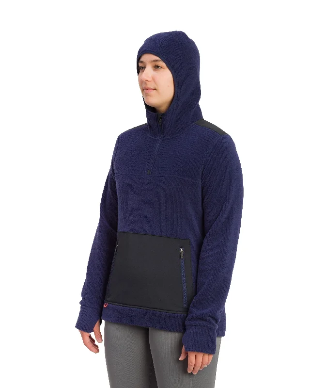 Fishing rod tilt rack-Grundens Women's Bering Fleece Hoodie