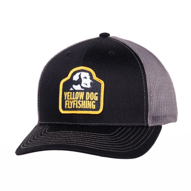 Fishing pliers with line clamp-Yellow Dog Trucker Hat - Black/Charcoal