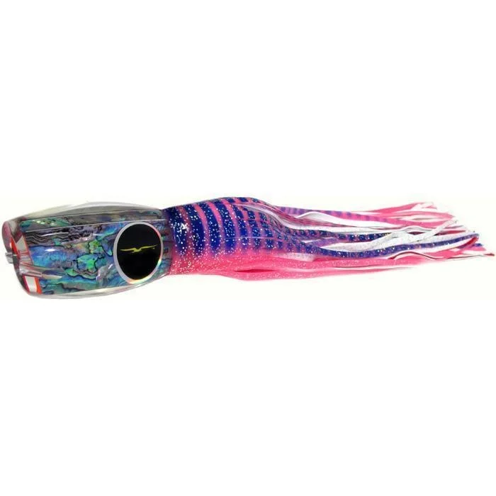 Fishing bait drying holder-Black Bart Blue Breakfast Heavy Tackle Lure - Pink Tiger/White