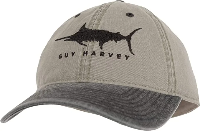 Fishing bait mixing clamp-Guy Harvey SKETCHY EMBROIDERED GRAPHIC RELAXED HAT