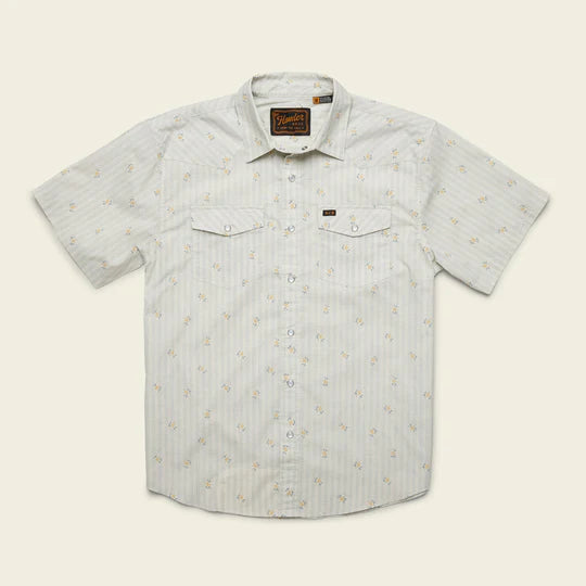 Vintage Grid Floral : Medium White