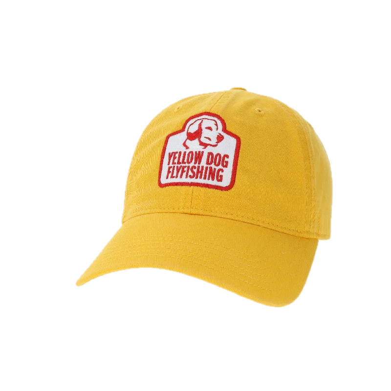 Fishing hook tension holder-Yellow Dog Relaxed Twill Hat - Gold