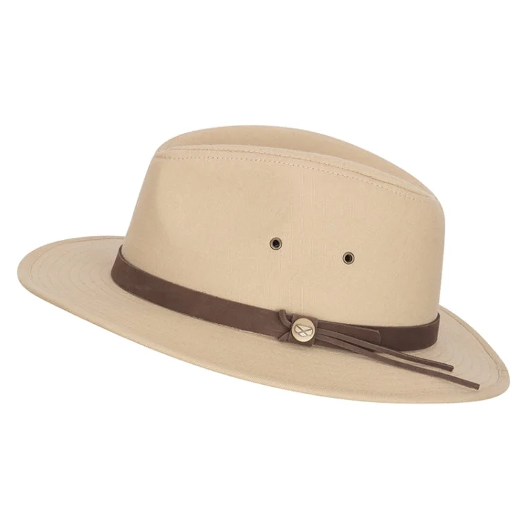 Fishing line splicing rack-Hoggs of Fife Panmure Canvas Foldable Hat - Desert Sand