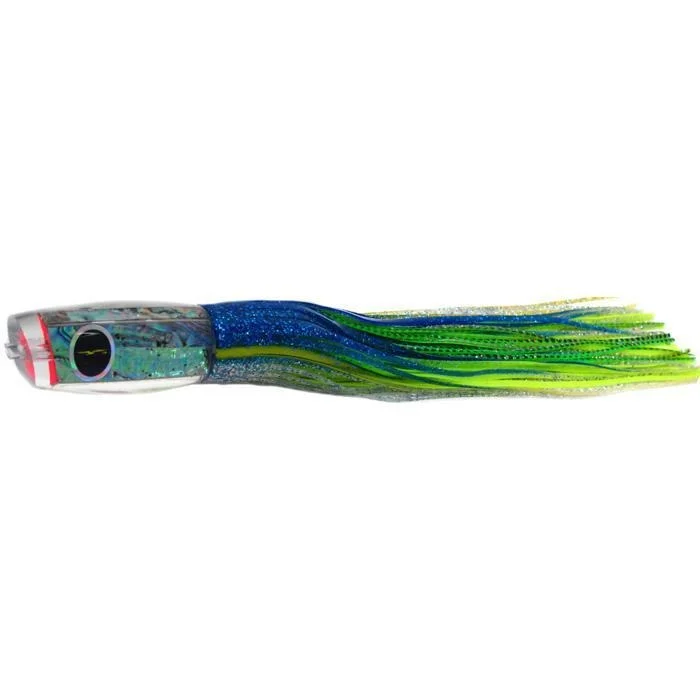 Fishing line braiding rack-Black Bart 1656 Angle Medium Heavy Tackle Lure - Blue Yellow/Green Chartreuse