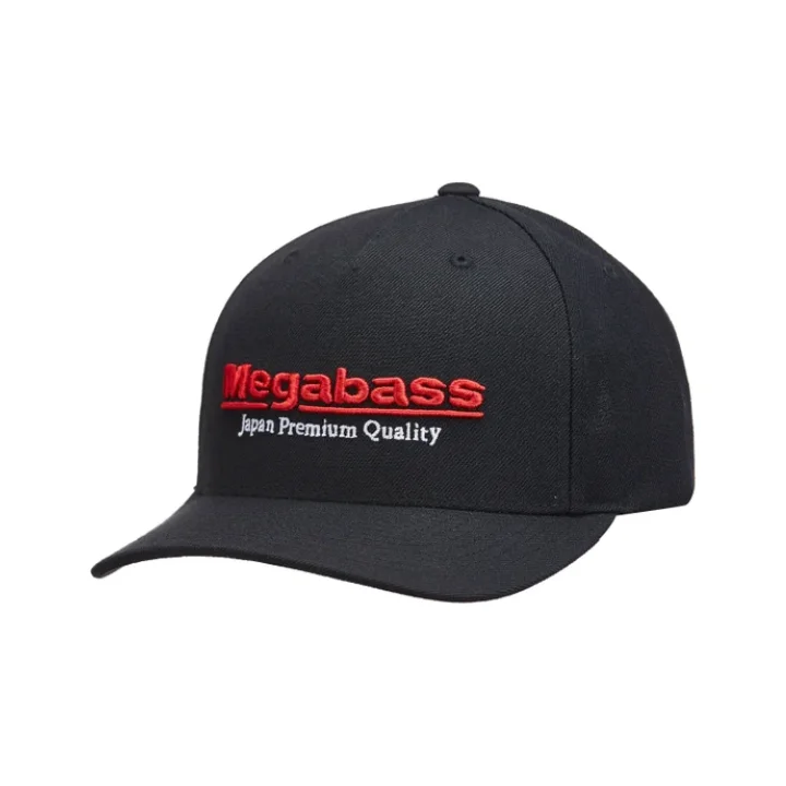 Fishing reel drag rack-Megabass Classic Black/Red Snapback Hat