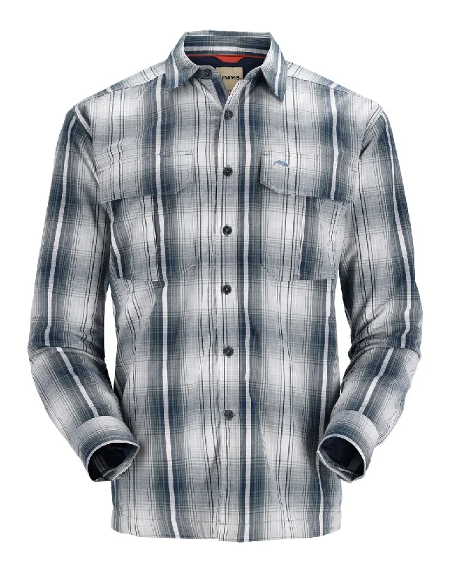 Fishing rod stabilizing rack-Simms Coldweather Shirt - Navy Sterling Plaid